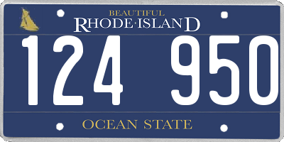 RI license plate 124950