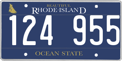 RI license plate 124955