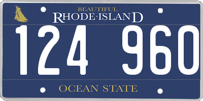 RI license plate 124960