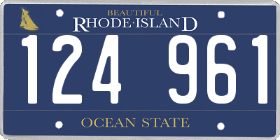 RI license plate 124961