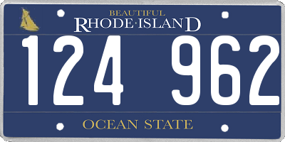 RI license plate 124962