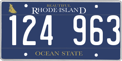 RI license plate 124963