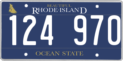 RI license plate 124970