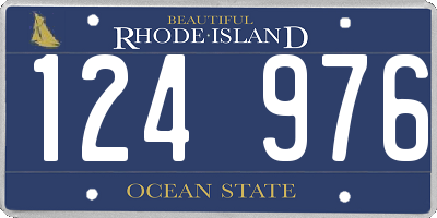 RI license plate 124976
