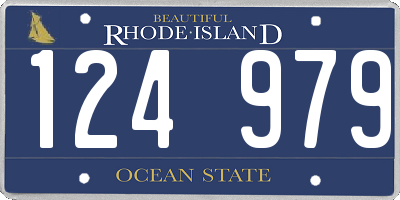 RI license plate 124979