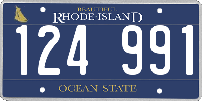 RI license plate 124991