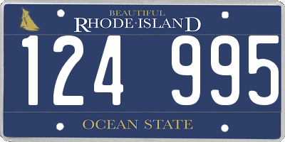 RI license plate 124995
