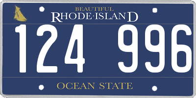 RI license plate 124996