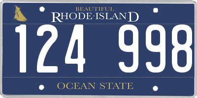 RI license plate 124998