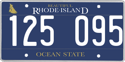 RI license plate 125095