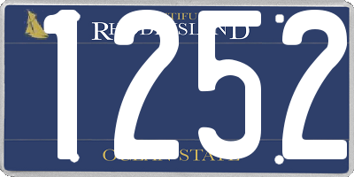 RI license plate 1252
