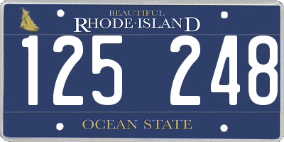 RI license plate 125248