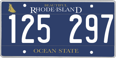RI license plate 125297