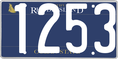 RI license plate 1253