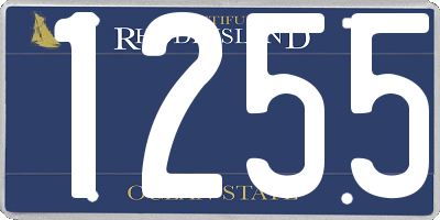 RI license plate 1255
