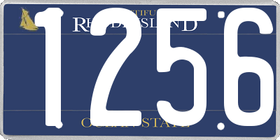 RI license plate 1256