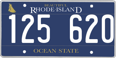 RI license plate 125620