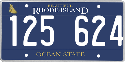 RI license plate 125624
