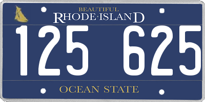 RI license plate 125625