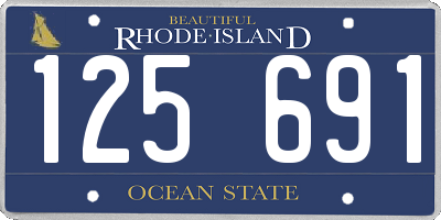 RI license plate 125691