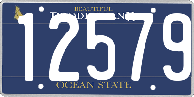RI license plate 12579