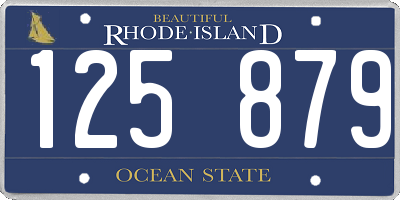 RI license plate 125879