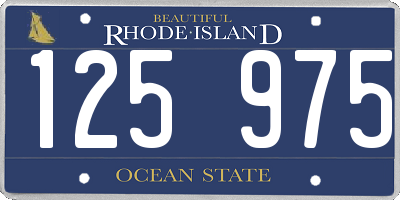 RI license plate 125975