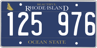 RI license plate 125976