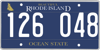 RI license plate 126048