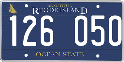 RI license plate 126050