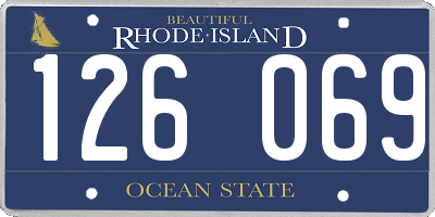 RI license plate 126069
