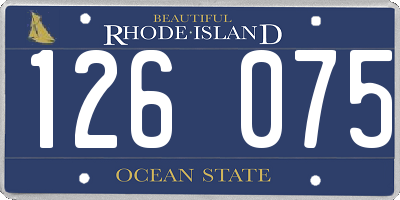 RI license plate 126075