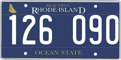 RI license plate 126090