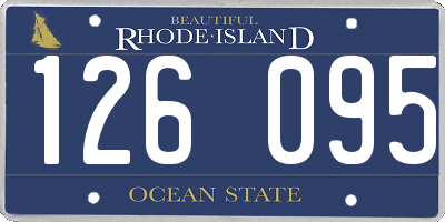 RI license plate 126095