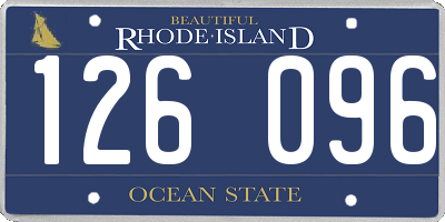 RI license plate 126096