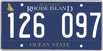 RI license plate 126097