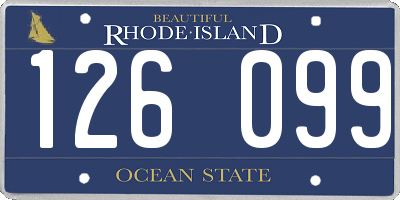 RI license plate 126099