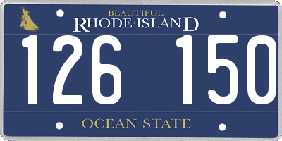 RI license plate 126150