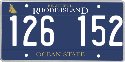 RI license plate 126152
