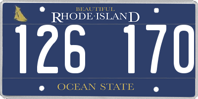 RI license plate 126170