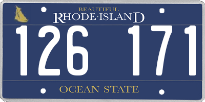 RI license plate 126171