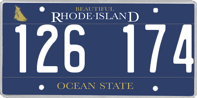 RI license plate 126174