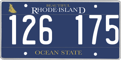 RI license plate 126175
