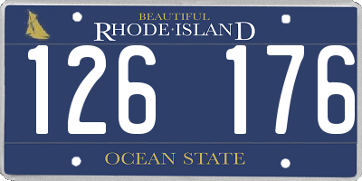 RI license plate 126176