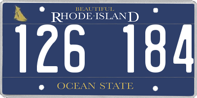 RI license plate 126184