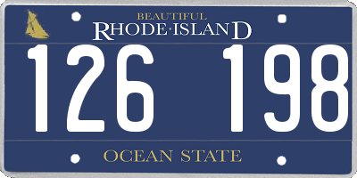 RI license plate 126198