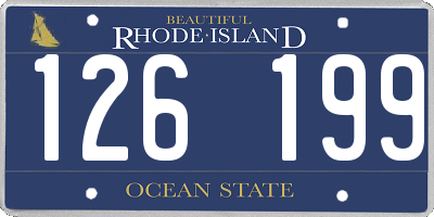 RI license plate 126199