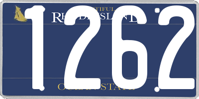 RI license plate 1262