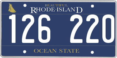 RI license plate 126220