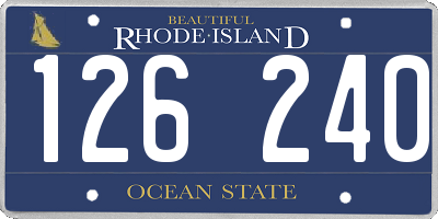 RI license plate 126240